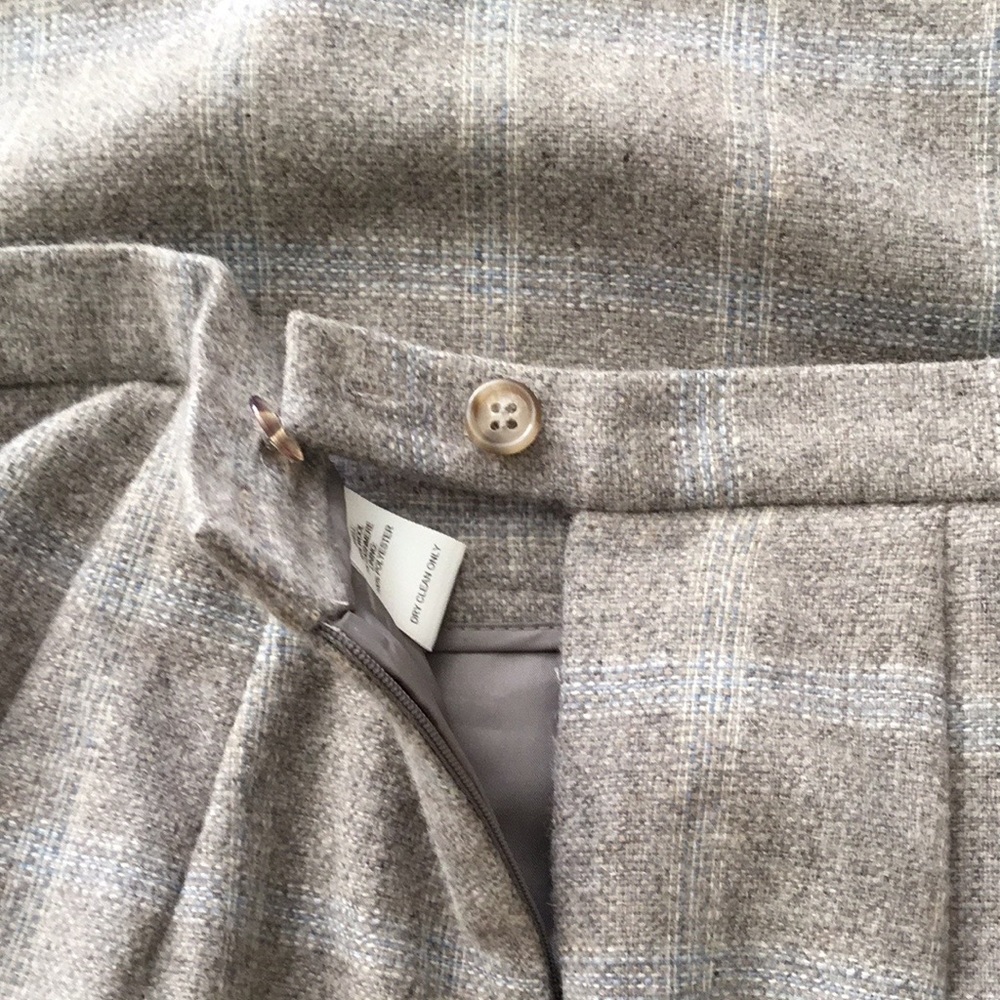 Talbots Pencil Skirt Wool Cashmere Gray Size 6 - Picture 5 of 6